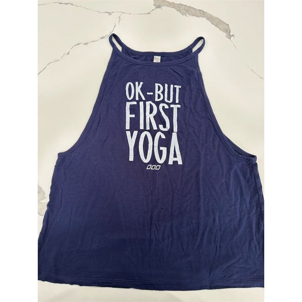 Lorna Jane Women's Blue Active Tank Top Size M Yoga Casual